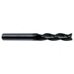 5/16 Dia. x 4 Overall Length 3-Flute Square End Solid Carbide SE End Mill-Round Shank-Center Cut-Super-A - Eagle Tool & Supply