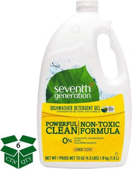 Seventh Generation - 70 oz Bottle Automatic Dishwashing Gel - Lemon Scented - Eagle Tool & Supply
