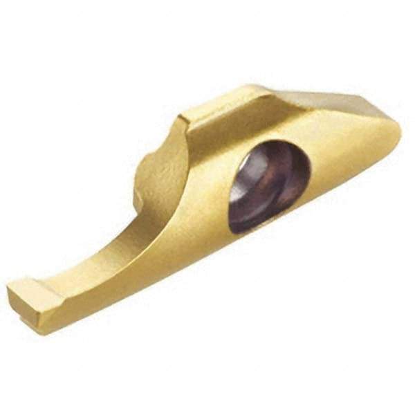 Iscar - 15-2.50-1.25MIFR Grade IC908, 2.5mm Cutting Width Carbide Grooving Insert - 15mm Max Depth of Cut, Right Hand, 1.25mm Corner Radius, TiAlN Finish - Eagle Tool & Supply