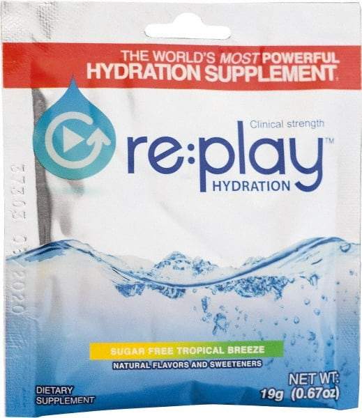 Hydration Health - 0.51 oz Packet Sugar Free Tropical Breeze Activity Drink - Powdered, Yields 16 oz - Eagle Tool & Supply