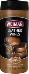 Weiman - Wipes Leather Cleaner - Unscented, Canister Container - Eagle Tool & Supply