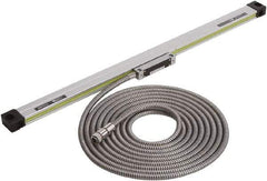 Mitutoyo - 300mm Max Measuring Range, 5 µm Resolution, 486mm Scale Length, Glass DRO Linear Scale - 5+5L0/1,000 µm Accuracy, IP53, 5' Cable Length, 0 to 45°C, Series AT-216-T - Eagle Tool & Supply