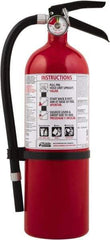 Kidde - 5 Lb, 3-A:40-B:C Rated, Dry Chemical Fire Extinguisher - 4-1/2" Diam x 16.07" High, 195 psi, 18' Discharge in 15 sec, Seamless Aluminum Cylinder - Eagle Tool & Supply
