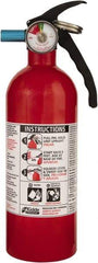 Kidde - 1.5 Lb, 5-B:C Rated, Dry Chemical Fire Extinguisher - 3-1/4" Diam x 11.65" High, 100 psi, 8' Discharge in 12 sec, Seamless Aluminum Cylinder - Eagle Tool & Supply