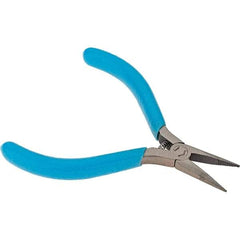 Xcelite - 13/16" Jaw Length x 3/8" Jaw Width, Long Nose Comfort Grip Pliers - Serrated Jaw, Bi-Material Cushion Handle - Eagle Tool & Supply