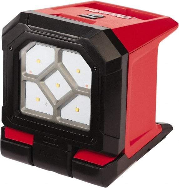 Milwaukee Tool - 18 Volts, 1500 Lumens, Cordless Work Light - Red/Black, Up to 20 hr Run Time - Eagle Tool & Supply