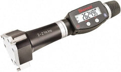 Starrett - 2" to 2-5/8", IP67, Carbide Face Electronic Inside Micrometer - 0.00005" Resolution, 0.0002" Accuracy, 3-1/16" Gage Depth - Eagle Tool & Supply