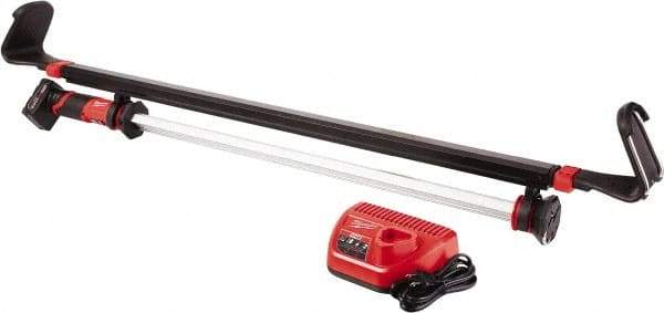 Milwaukee Tool - 12 Volt, 12 Watt, Cordless, LED Portable Horizontal Mount Work Light - 1,350 Lumens - Eagle Tool & Supply