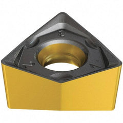 Iscar - H690 WNMU0705 MM Grade IC830 Carbide Milling Insert - TiAlN/AlTiN/TiN Finish, 5.9mm Thick, 11.5mm Inscribed Circle, 0.8mm Corner Radius - Eagle Tool & Supply