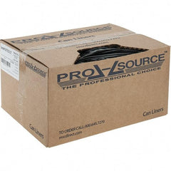 PRO-SOURCE - 1.5 mil Thick, Heavy-Duty Trash Bags - Linear Low-Density Polyethylene (LLDPE), Flat Pack Dispenser, 22" Wide x 60" High, Black - Eagle Tool & Supply