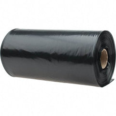 PRO-SOURCE - 4 mil Thick, Heavy-Duty Trash Bags - Linear Low-Density Polyethylene (LLDPE), Roll Dispenser, 38" Wide x 78" High, Black - Eagle Tool & Supply