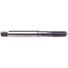 Emuge - #2-56 UNC, Semi-Bottoming Chamfer, TiCN Finish, High Speed Steel Thread Forming STI Taps - 1-49/64" OAL, 0.141" Shank Diam, 9/32" Thread Length - Eagle Tool & Supply