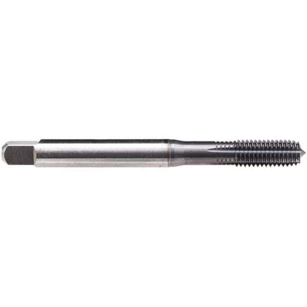 Emuge - 1/4-28 UNF, Semi-Bottoming Chamfer, TiCN Finish, High Speed Steel Thread Forming STI Taps - 3-5/32" OAL, 0.255" Shank Diam, 43/64" Thread Length - Eagle Tool & Supply