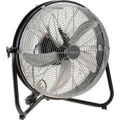 PRO-SOURCE - 18" Blade, 5/64 hp, 1,550, 2,000 & 2,680 CFM, Oscillating Industrial Circulation Fan - Floor Stand, 120 Volts, 3 Speed - Eagle Tool & Supply