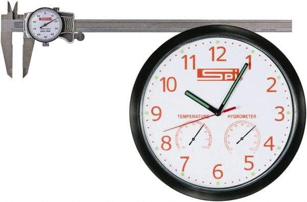 SPI - 0" to 6" Range, 0.001" Graduation, 0.1" per Revolution, Dial Caliper - White Face - Eagle Tool & Supply