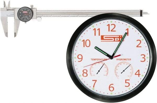 SPI - 0" to 6" Range, 0.001" Graduation, 0.1" per Revolution, Dial Caliper - Black Face - Eagle Tool & Supply