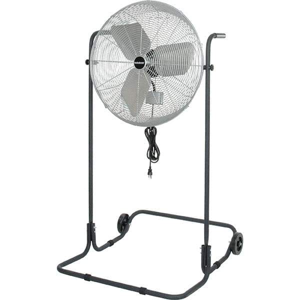 PRO-SOURCE - 24" Blade, 1/8 hp, 2,220 CFM, High Floor Stand Industrial Circulation Fan - Floor Stand, 115 Volts, 2.4 Amps, 3 Speed - Eagle Tool & Supply