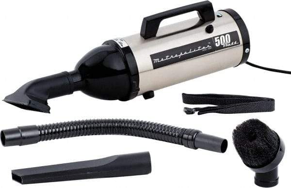 MetroVac - Hand Vacuum Cleaner - 120 Volts, 0.75 hp, 4.5 Amps, 3 Lb, Accessories Included - Eagle Tool & Supply