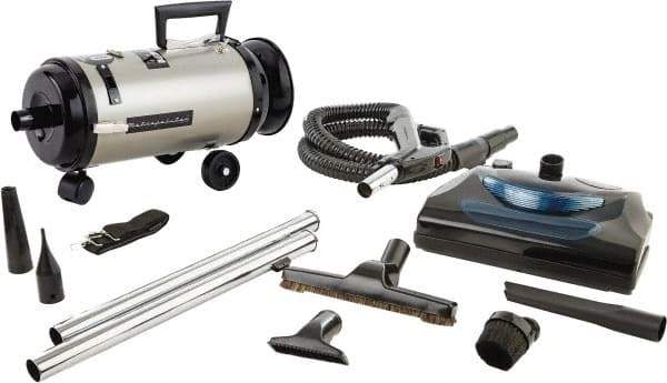 MetroVac - Canister Vacuum Cleaner - 120 Volts, 4 hp, 11.25 Amps, 12.5 Lb, Accessories Included - Eagle Tool & Supply