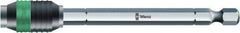 Wera - 1/4" Hex Bit Holder - 1/4" Drive, 4" OAL - Eagle Tool & Supply