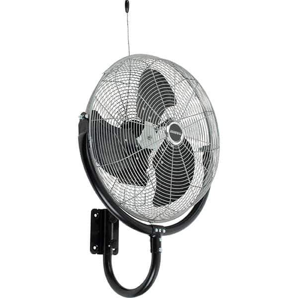 PRO-SOURCE - 20" Blade, 1/3 hp, 6,039 Max CFM, Wall Mounting Fan - 3 Speed - Eagle Tool & Supply