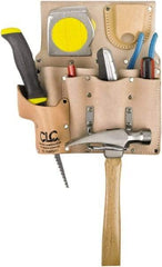 CLC - Knife Holster with 8 Pockets - Leather, Natural (Color) - Eagle Tool & Supply