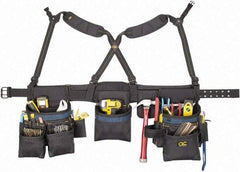 CLC - 29 to 46" Waist Tool Rig - 28 Pocket, Black/Blue, Polyester - Eagle Tool & Supply