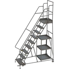 TRI-ARC - Rolling & Wall Mounted Ladders & Platforms Type: Stock-Picking Ladder Style: Rolling Safety Stock Picking Ladder - Eagle Tool & Supply