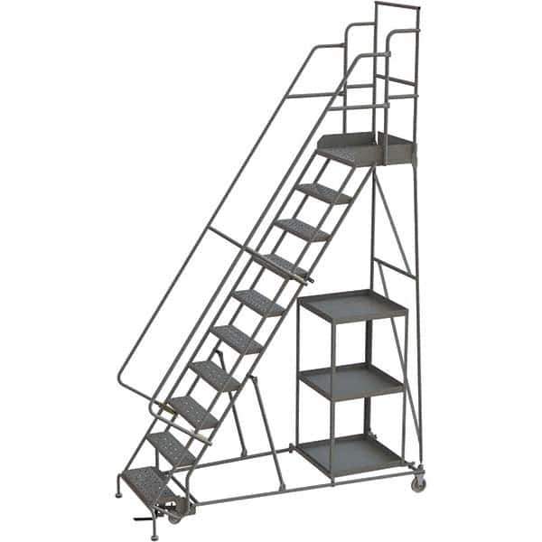 TRI-ARC - Rolling & Wall Mounted Ladders & Platforms Type: Stock-Picking Ladder Style: Rolling Safety Stock Picking Ladder - Eagle Tool & Supply