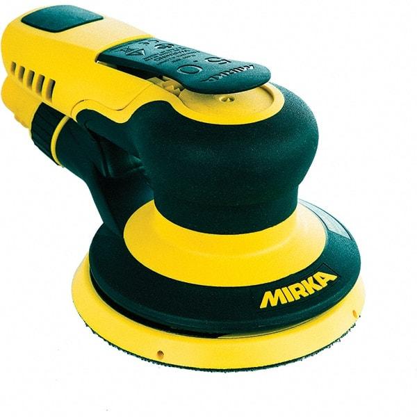 Mirka - 12,000 RPM, 485 LPM Air Consumpion, Random Air Orbital Sander - Round Pad, Hook & Loop Backing, 1/4 NPT Inlet - Eagle Tool & Supply