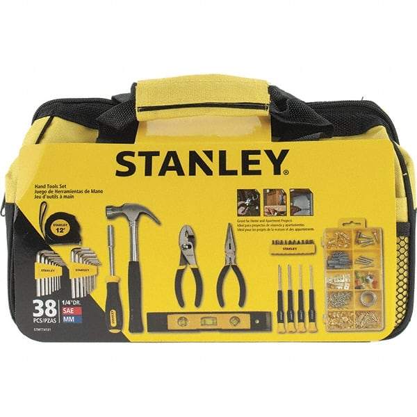 Stanley - 38 Piece Household Tool Kit - Comes in Soft Sided Tote - Eagle Tool & Supply