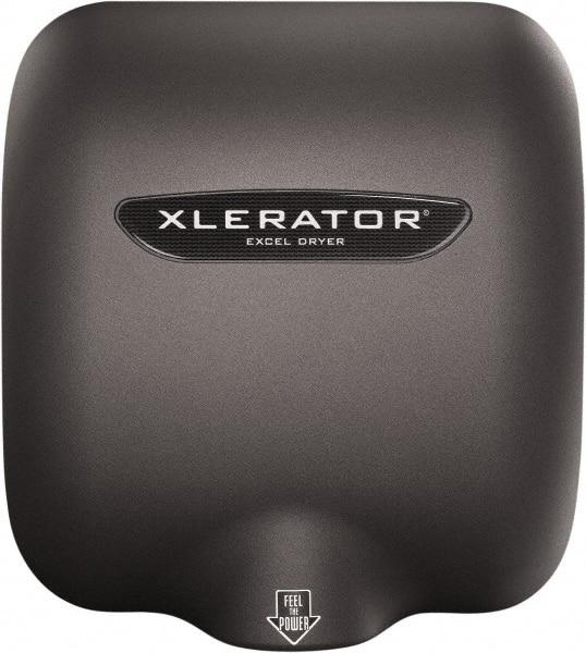 Excel Dryer - 1450 Watt Graphite Finish Electric Hand Dryer - 110/120 Volts, 12.2 Amps, 11-3/4" Wide x 12-11/16" High x 6-11/16" Deep - Eagle Tool & Supply