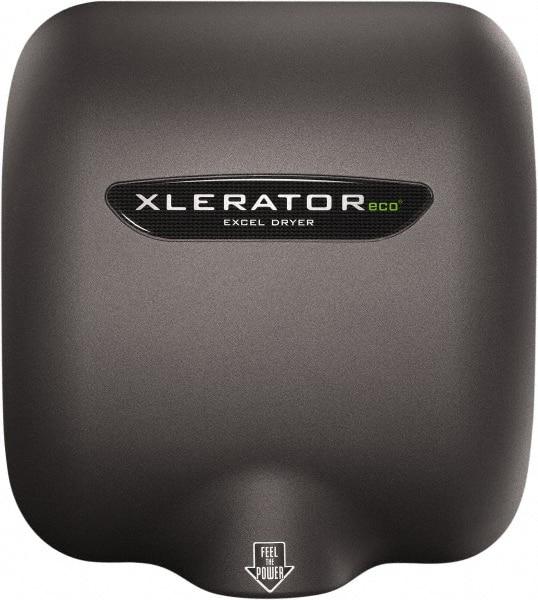 Excel Dryer - 500 Watt Graphite Finish Electric Hand Dryer - 208/277 Volts, 2.2 Amps, 11-3/4" Wide x 12-11/16" High x 6-11/16" Deep - Eagle Tool & Supply