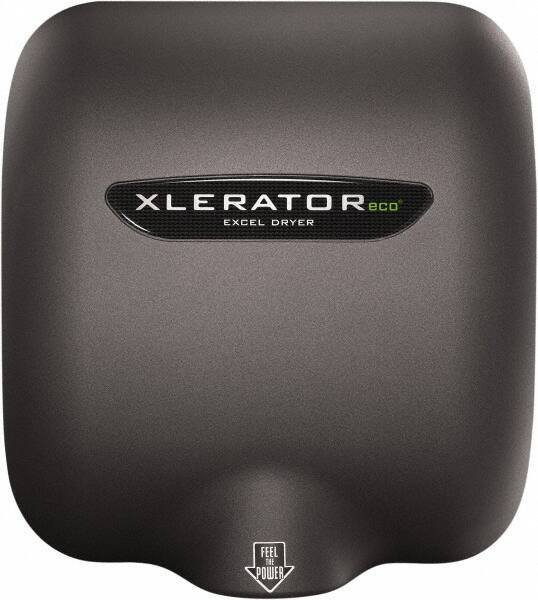 Excel Dryer - 530 Watt Graphite Finish Electric Hand Dryer - 110/120 Volts, 4.5 Amps, 11-3/4" Wide x 12-11/16" High x 6-11/16" Deep - Eagle Tool & Supply