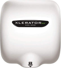 Excel Dryer - 530 Watt White Finish Electric Hand Dryer - 110/120 Volts, 4.5 Amps, 11-3/4" Wide x 12-11/16" High x 6-11/16" Deep - Eagle Tool & Supply