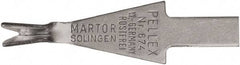 Martor USA - 10 Piece, Carbon Steel, Utility Knife Blade - 1.26" Long - Eagle Tool & Supply