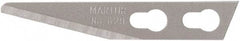 Martor USA - 100 Piece, Carbon Steel, Utility Knife Blade - 1.34" Long - Eagle Tool & Supply