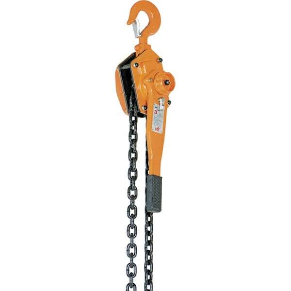 Vestil - 6,000 Lb Lifting Capacity, 20' Lift Height, Lever Hoist - Made from Chain - Eagle Tool & Supply