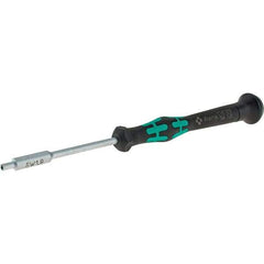 Wera - 1.8mm Solid Shaft Precision Nutdriver - Cushion Grip Handle, 6-1/4" OAL - Eagle Tool & Supply