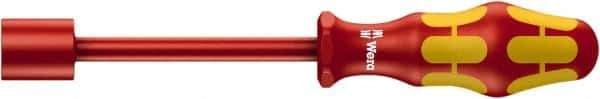 Wera - 5/8" Solid Shaft Insulated Nutdriver - Cushion Grip Handle, 237mm OAL - Eagle Tool & Supply