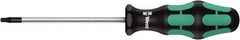 Wera - 7 Tamper Resistant Torx Driver - 60mm Blade Length, 130mm OAL, Ergonomic Handle - Eagle Tool & Supply