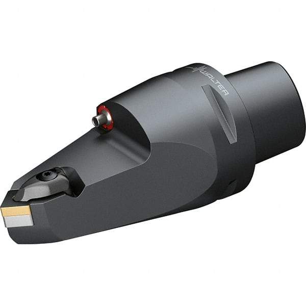 Walter - 95° Lead Angle, Indexable Turning Toolholder - 128mm OAL, Series DCMN-CAPTO-AUSSEN - Eagle Tool & Supply