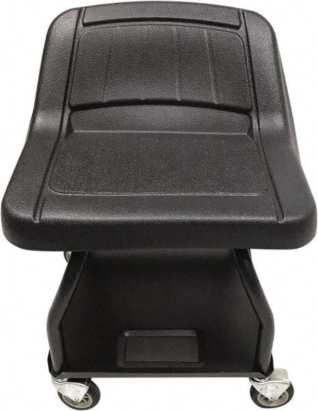 Whiteside - 440 Lb Capacity, 4 Wheel Creeper Seat with Tray - Steel, 15" Long x 25" High x 15" Wide - Eagle Tool & Supply