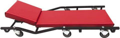 Whiteside - 660 Lb Capacity, 6 Wheel Creeper with Adjustable Headrest - Steel, 40" Long x 5-1/8" High x 17" Wide - Eagle Tool & Supply