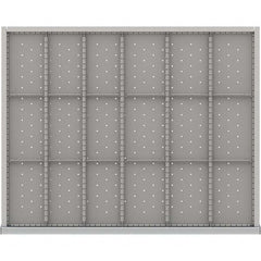 LISTA - 18-Compartment Drawer Divider Layout for 3.15" High Drawers - Eagle Tool & Supply