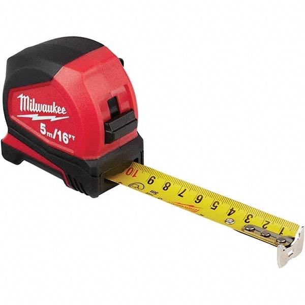 Milwaukee Tool - Tape Measures Length (Feet): 16.00 Width (Inch): 1 - Eagle Tool & Supply