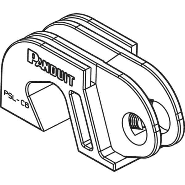 Panduit - Nylon Universal Circuit Breaker Lockout - 11/32 Max Cord Diam, 1 Padlock, 1 Circuit - Eagle Tool & Supply