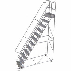 TRI-ARC - Rolling & Wall Mounted Ladders & Platforms Type: Rolling Warehouse Ladder Style: Rolling Safety Ladder - Eagle Tool & Supply