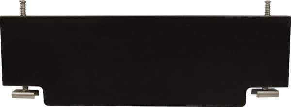 Mag-Mate - 2' Wide x 0.69' High, Stainless Steel Vertical Wind Welding Barricade - Black - Eagle Tool & Supply