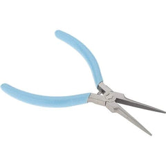 Xcelite - 1-3/4" Jaw Length x 15/32" Jaw Width, Long Needle Nose Comfort Grip Pliers - Serrated Jaw, Bi-Material Cushion Handle - Eagle Tool & Supply